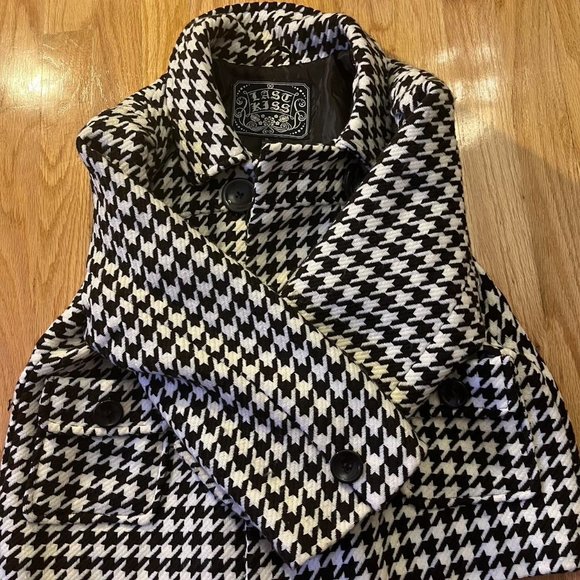 Houndstooth Pattern Jacket For Women - Picture 4 of 5